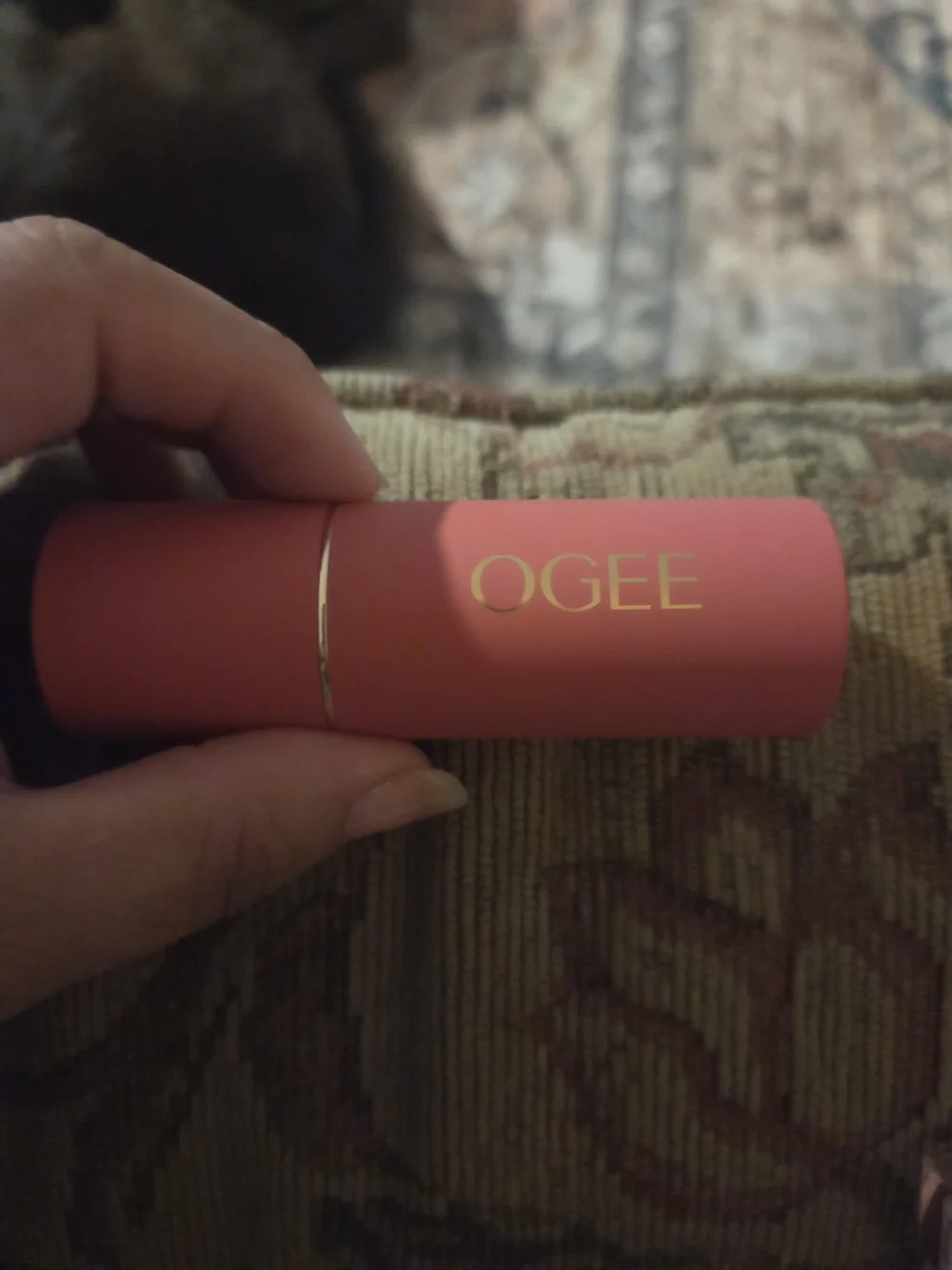 OGEE SCULPTED FACE STICK - ROSE QUARTZ - never been used